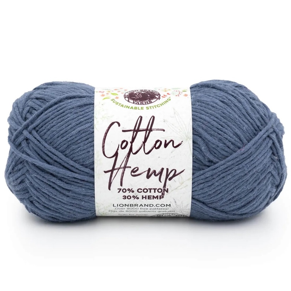 NWT Hemp and Cotton Yarn - DEEP DENIM - 3.5 oz - 164 yards - Eco Friendly